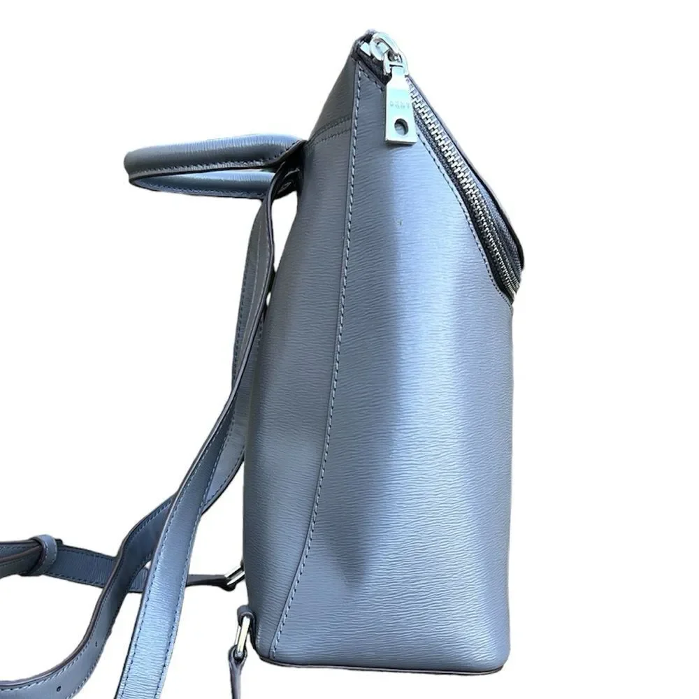 DKNY Silver Top Handle Backpack Handbag